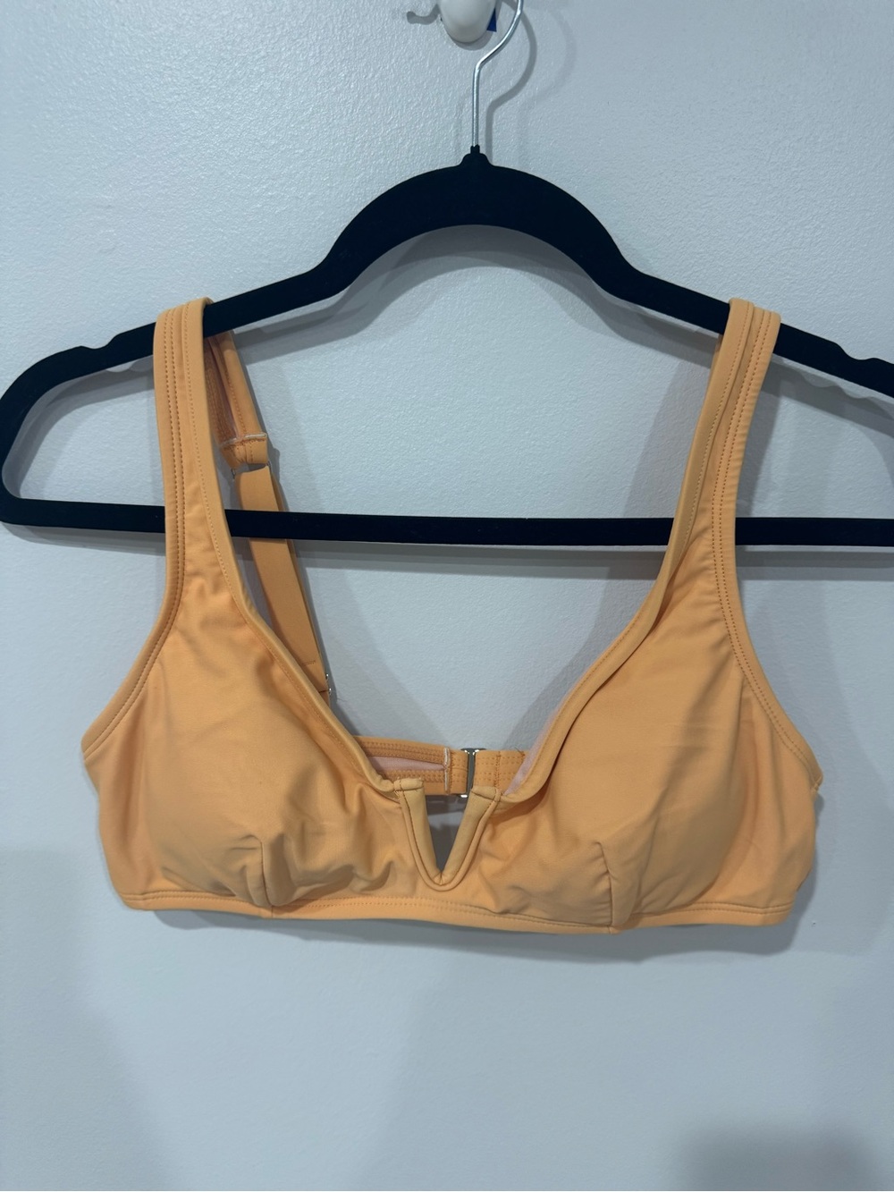 Cupshe Peach Front-Clasp V-Neck Bralette